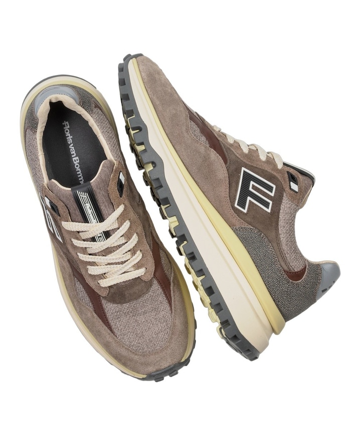 heren sneakers beige