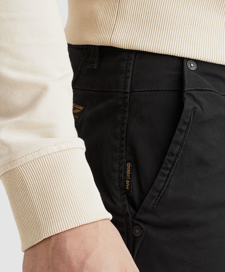 AMERICAN CLASSIC CHINO heren broek zwart