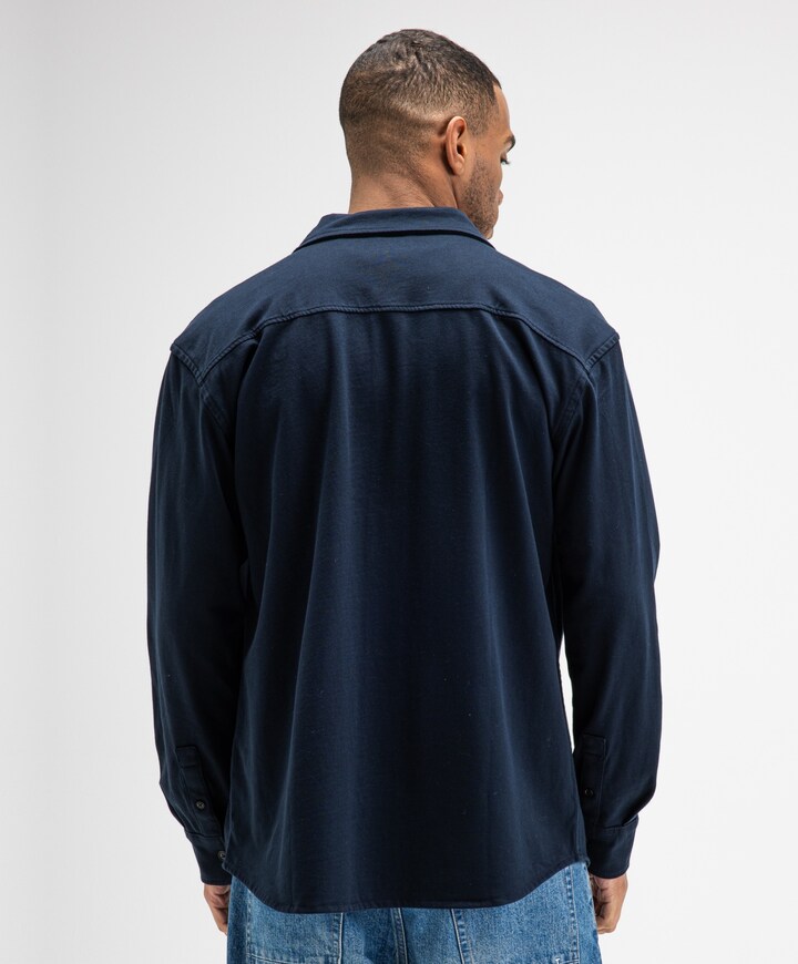 Heren overshirt blauw