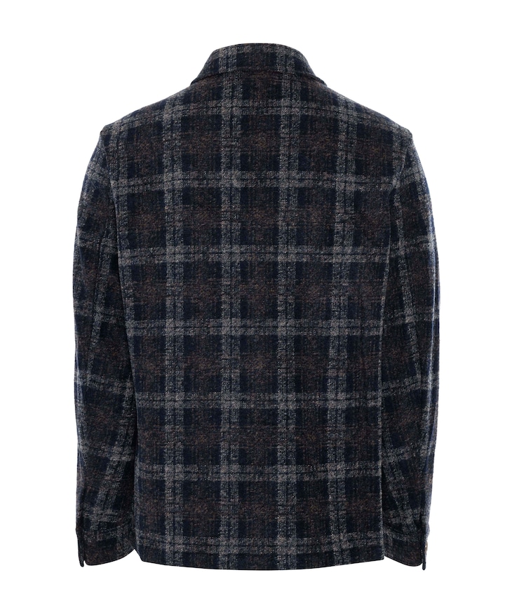 Heren overshirt blauw