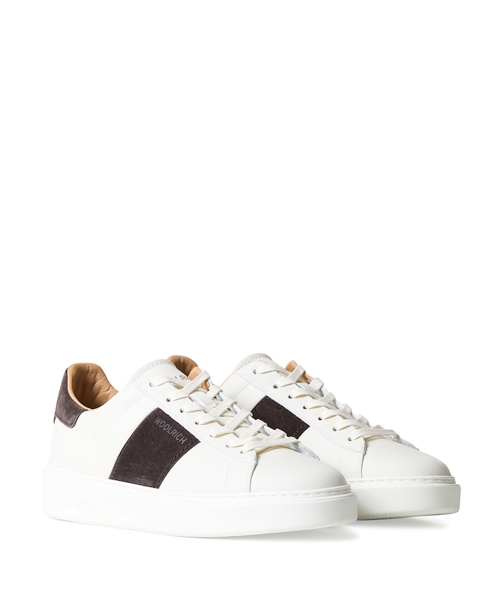 CLASSIC COURT BAND MAN heren sneakers ecru