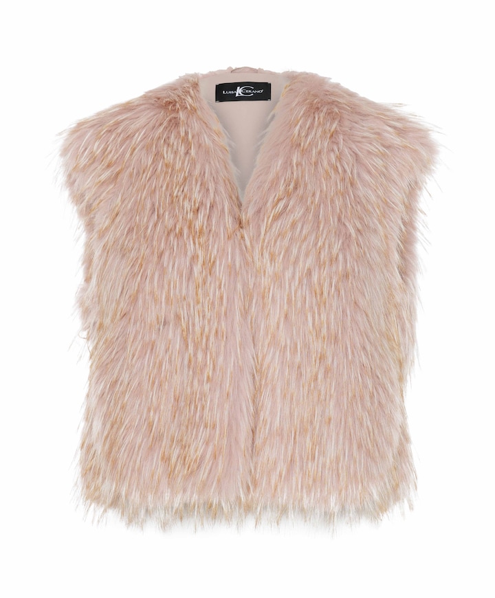 Dames gilet roze
