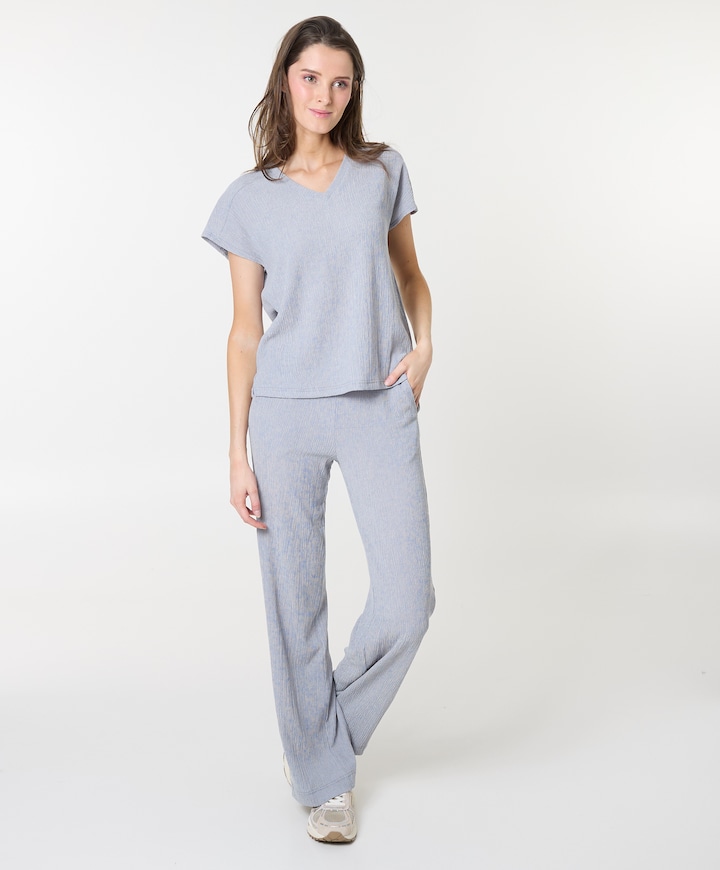 LYONET dames broek grijs