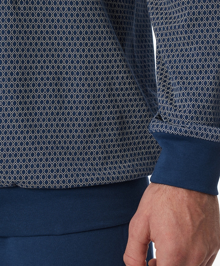 Heren pyjamaset blauw