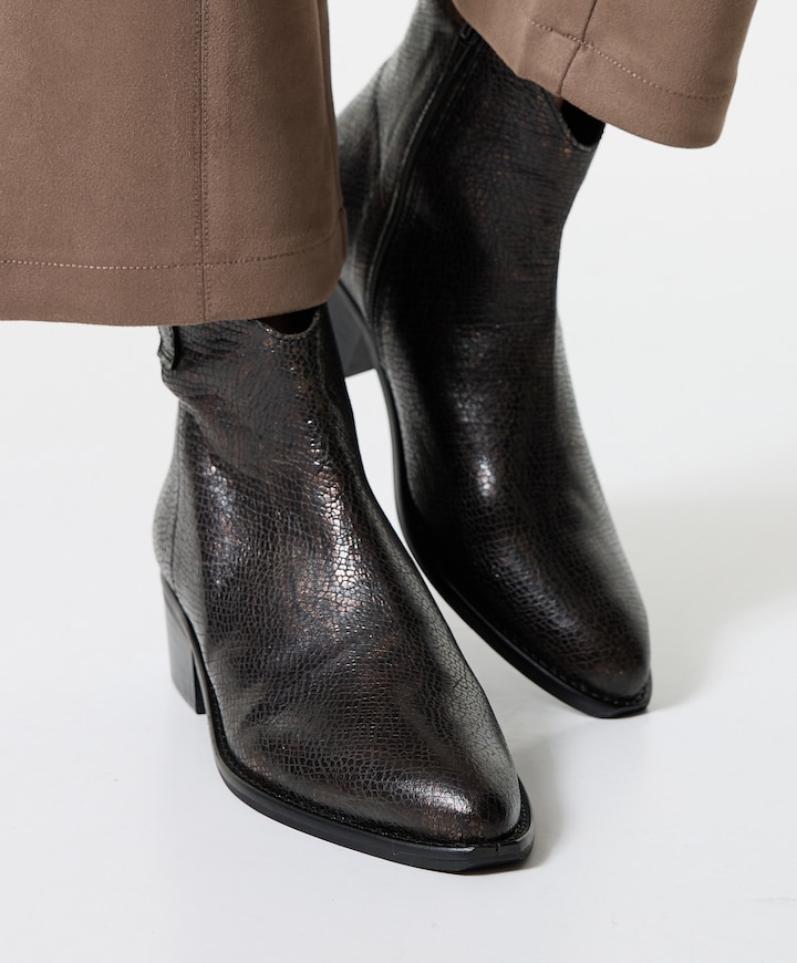 dames enkellaarzen bruin