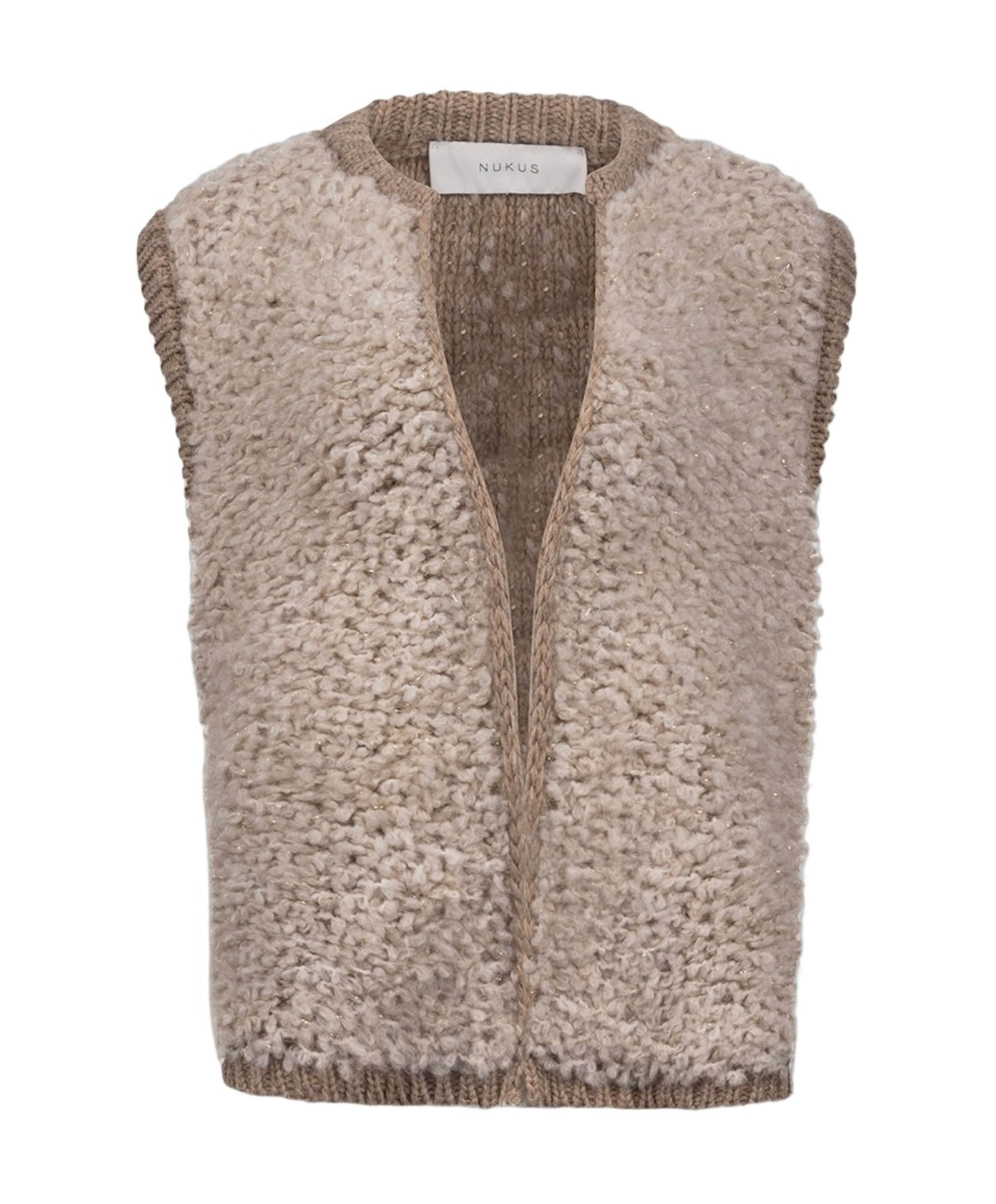 Dames gilet beige