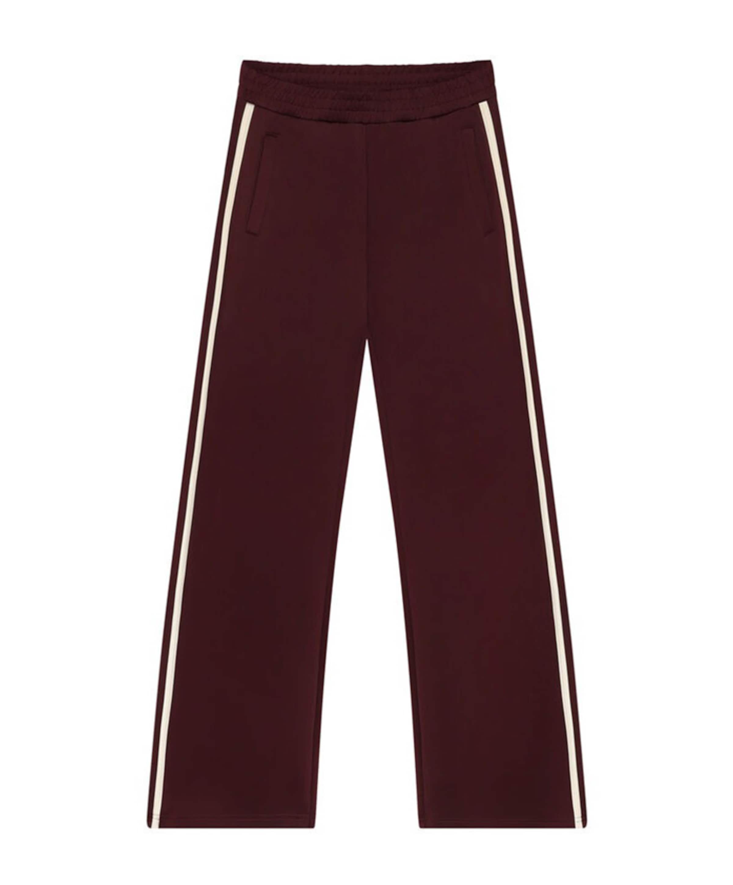 Wide Leg Tape meisjes broek bordeaux