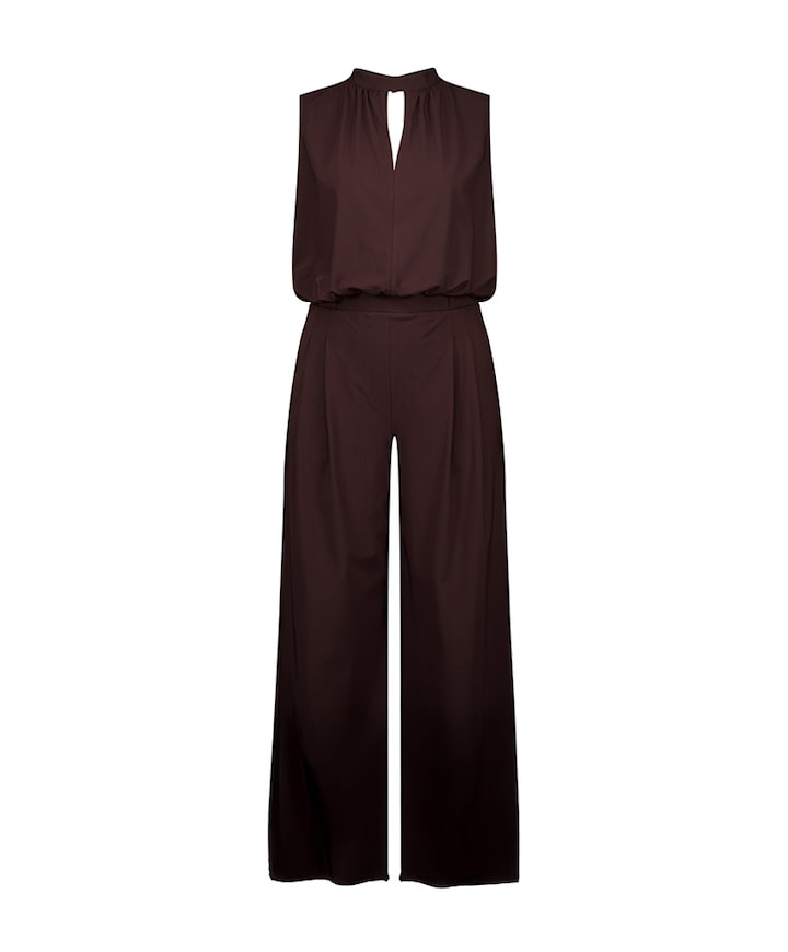 Jenna dames jumpsuit bruin