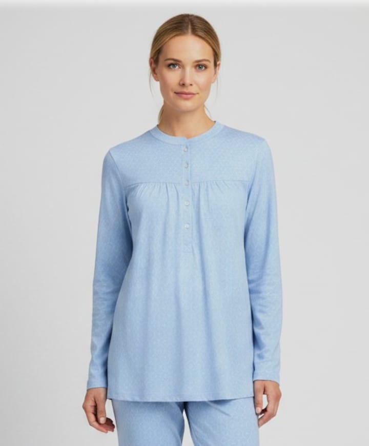 Dames pyjamaset blauw