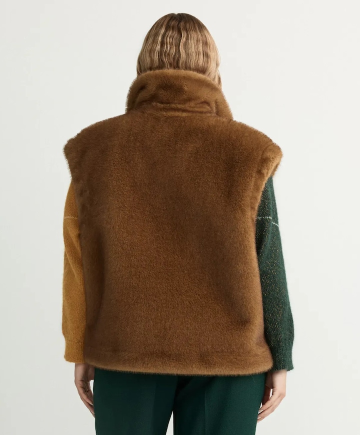 Dames gilet geel