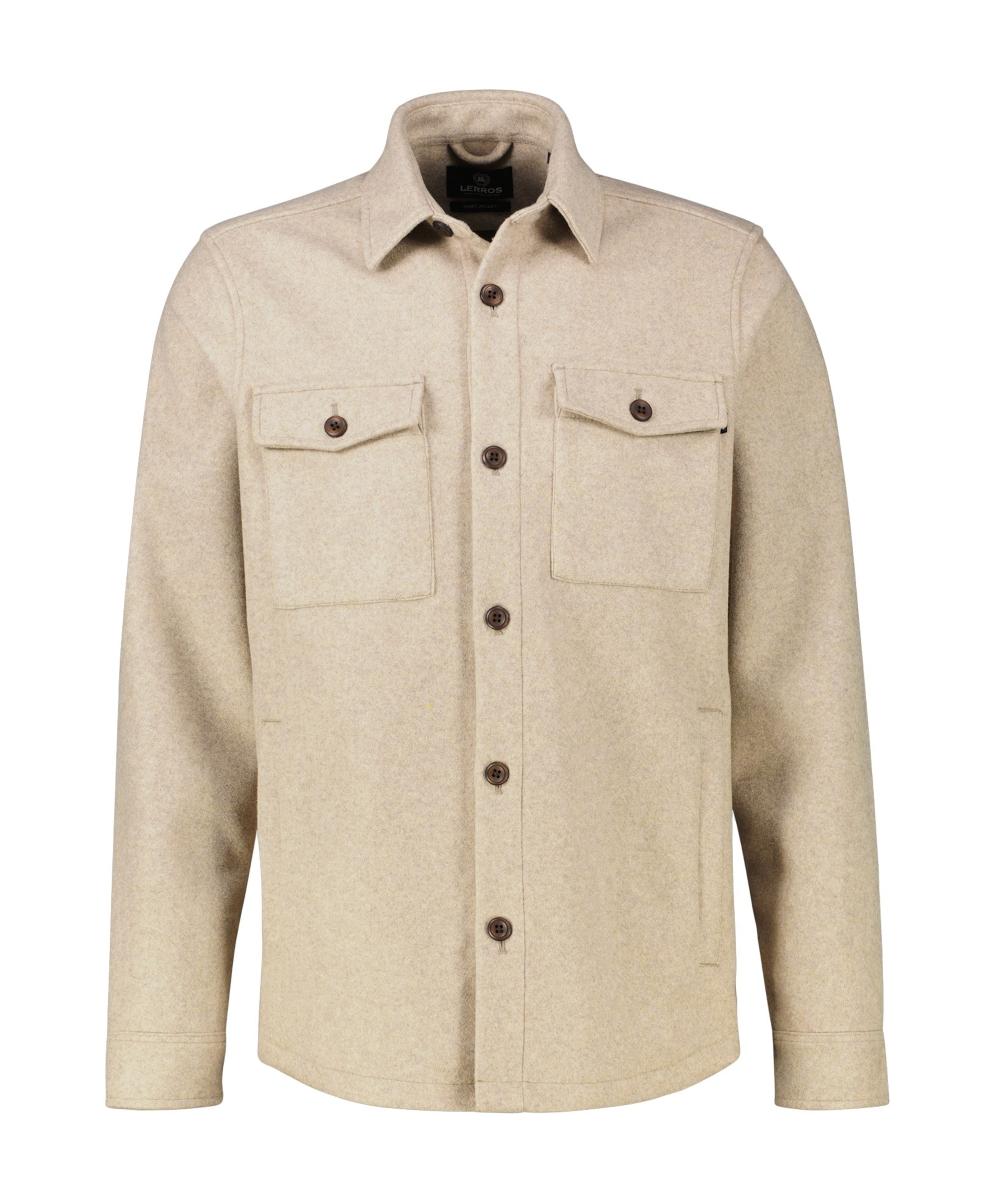 Heren overshirt ecru