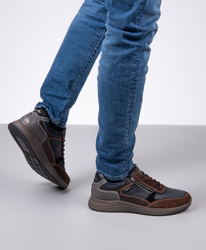 Maurizio heren sneakers blauw