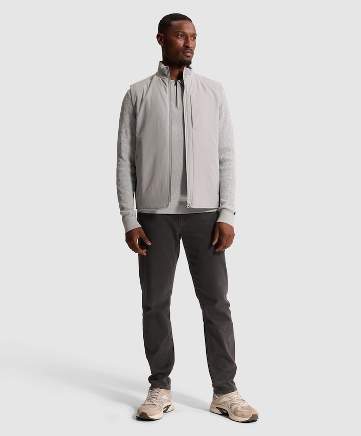 Heren bodywarmer grijs