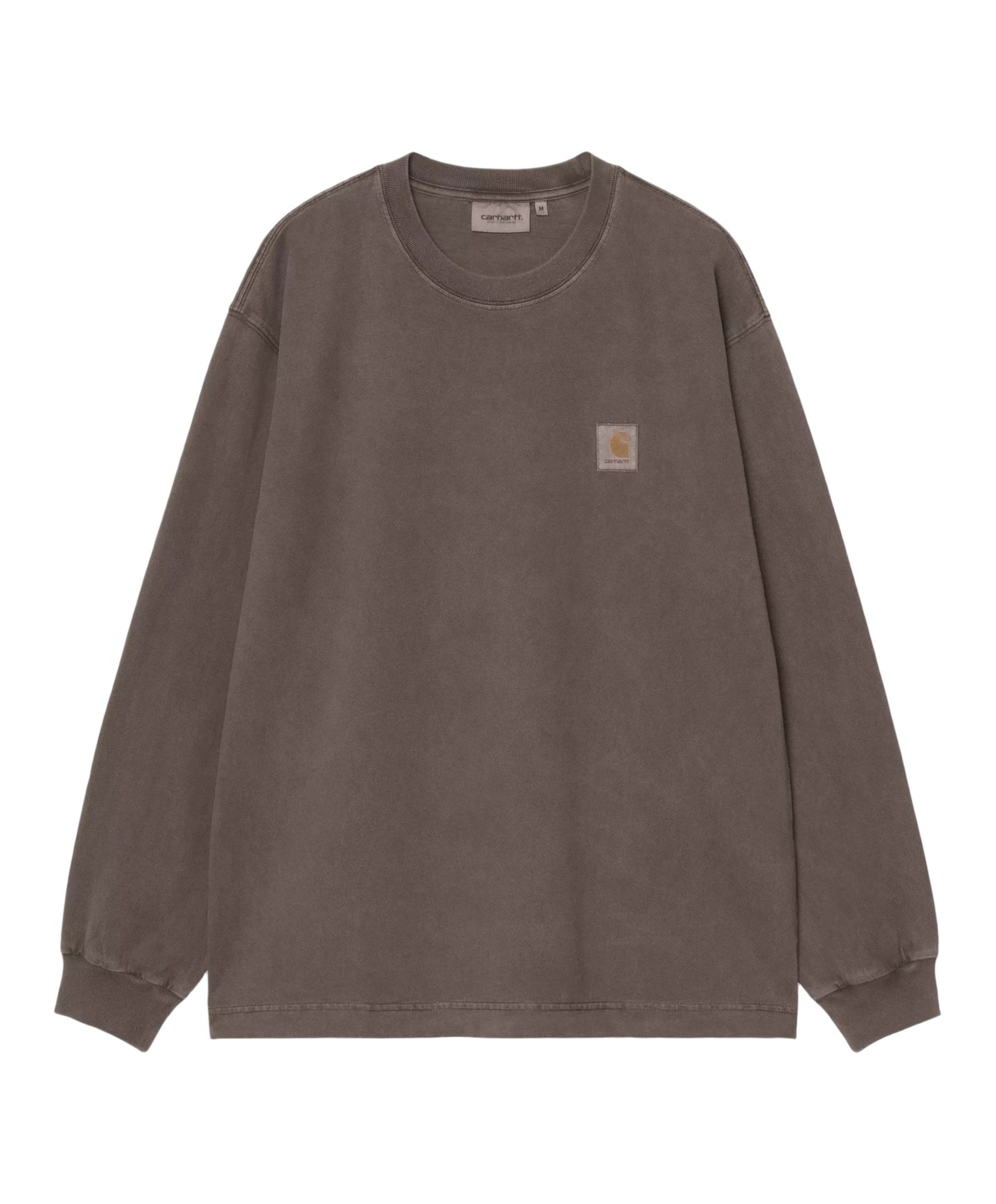 Heren longsleeve bruin