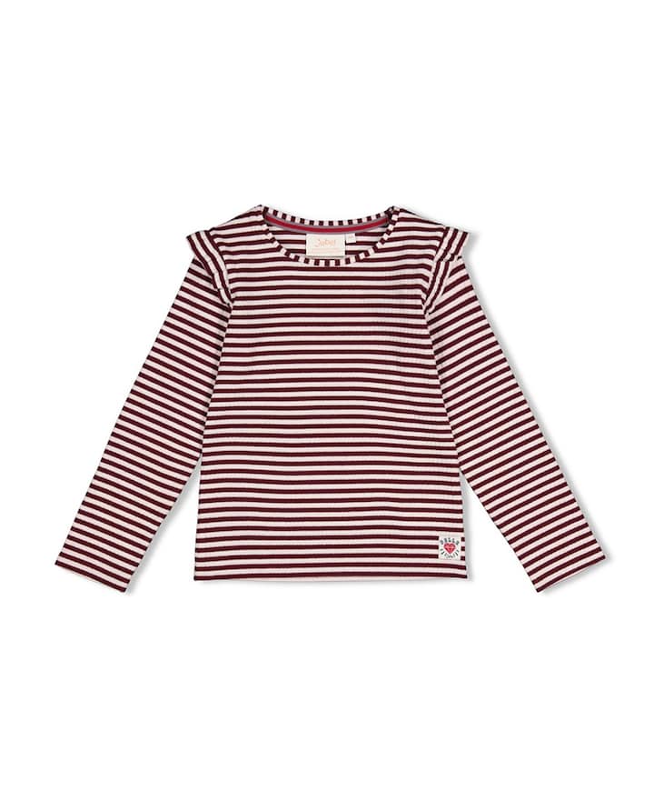 Meisjes longsleeve bordeaux