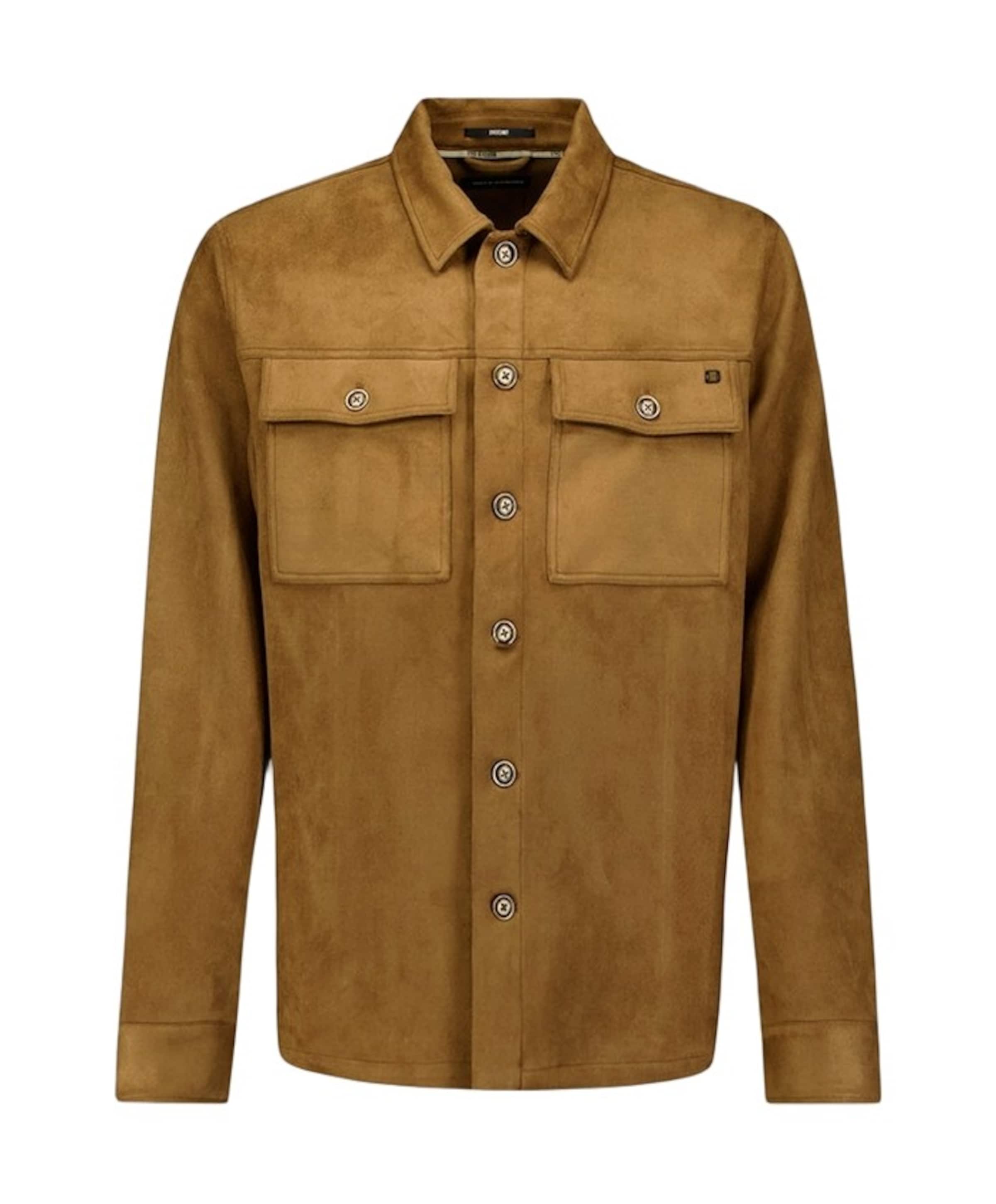 Heren overshirt beige