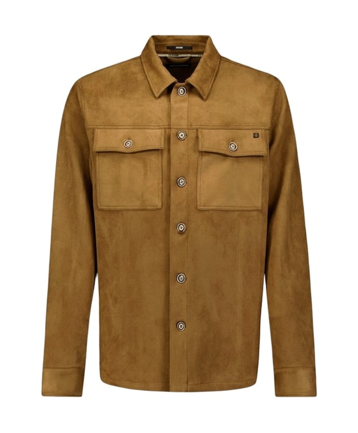 Heren overshirt beige