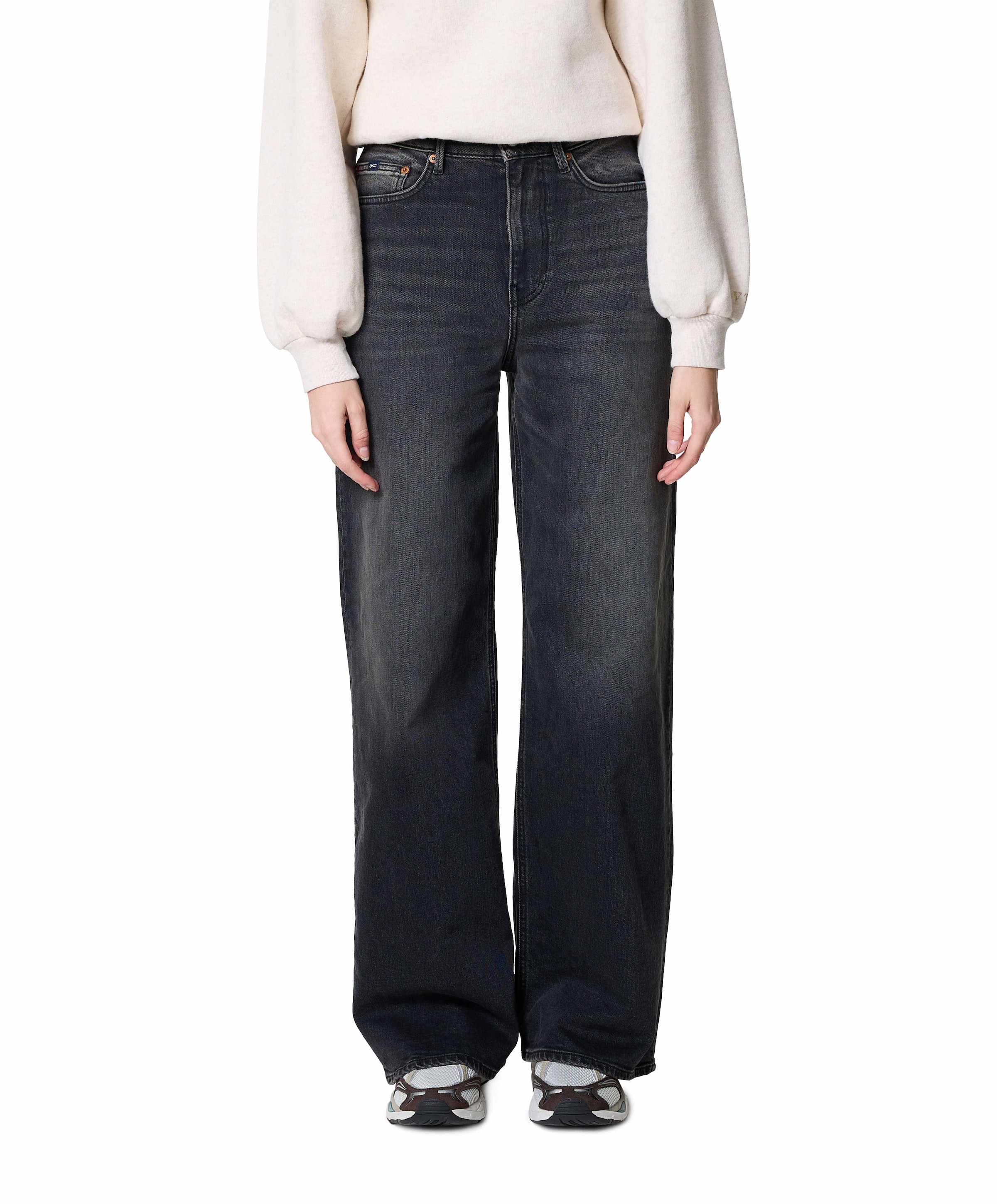 MIKU C NERO dames jeans zwart