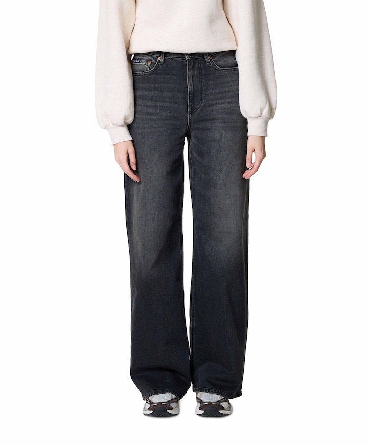 MIKU C NERO dames jeans zwart