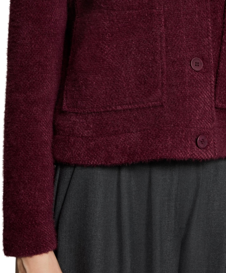 Dames jas bordeaux