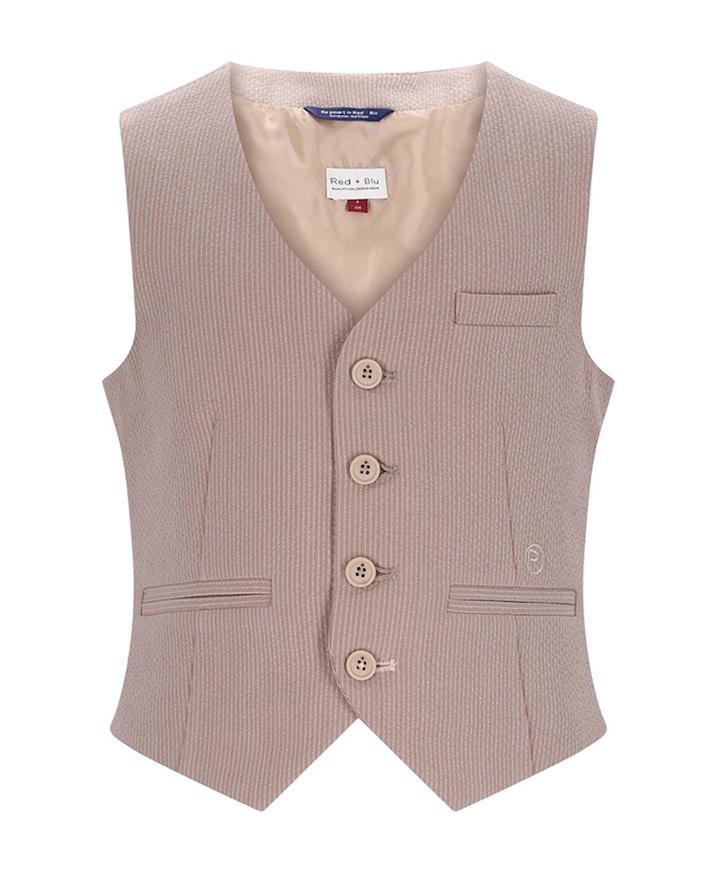 Jongens gilet bruin