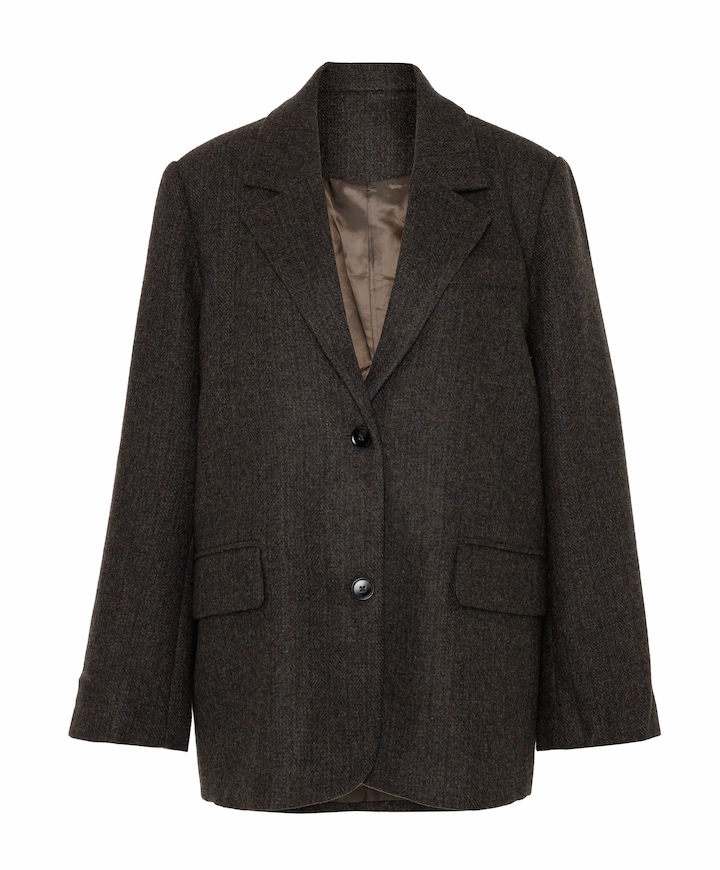 Dames blazer bruin