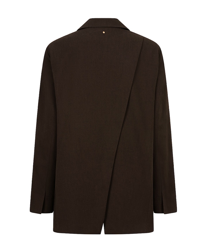 Dames blazer bruin