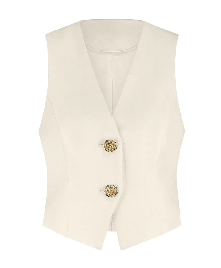 Dames gilet ecru