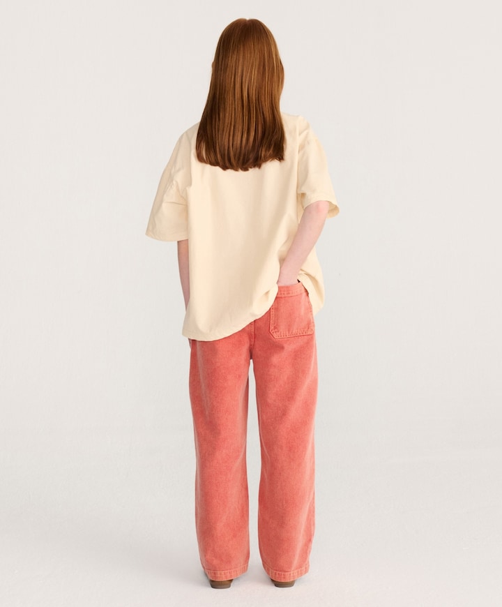 Taxi Saurus Tag Twill uniseks jeans  rood