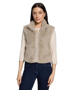 Dames gilet beige