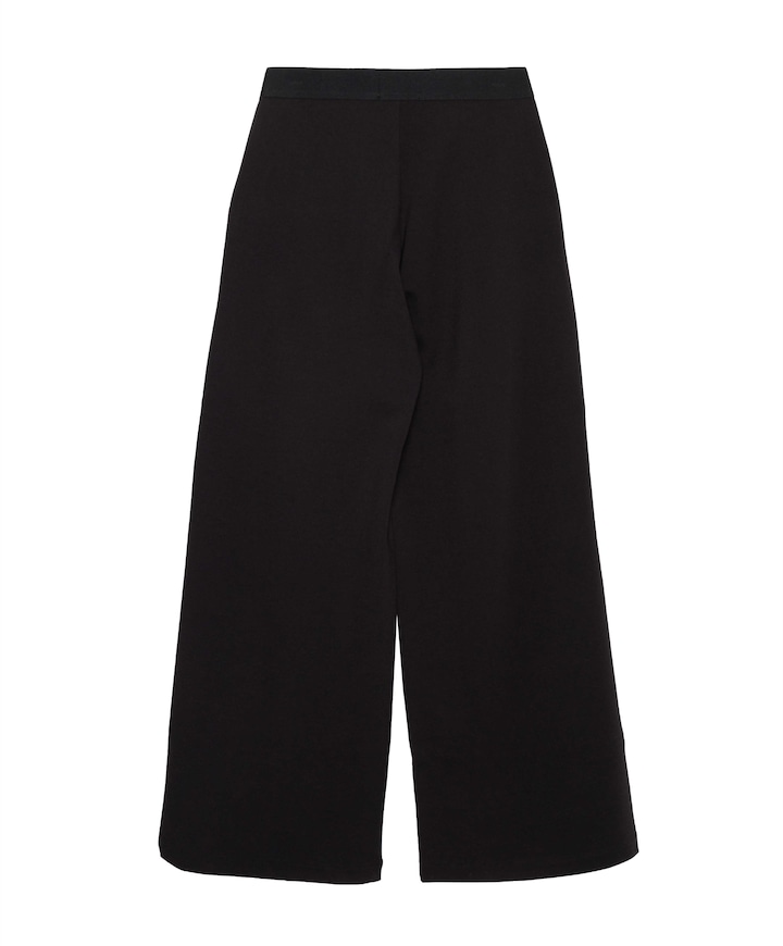 LOGO TAPE WIDE LEG PUNTO meisjes broek zwart