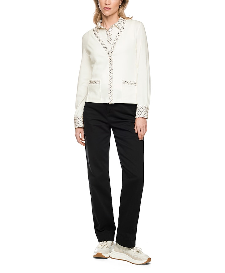 Dames vest ecru
