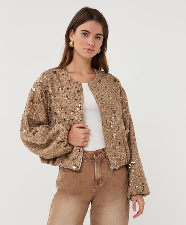 Dames jas beige