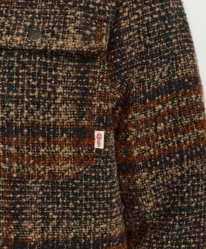 Heren overshirt blauw