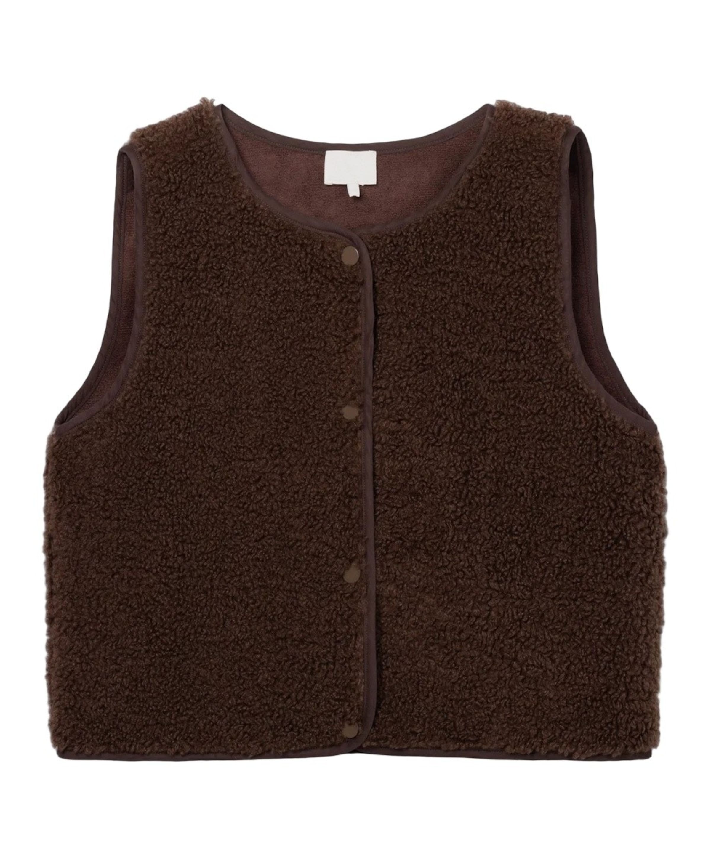 Meisjes bodywarmer bruin