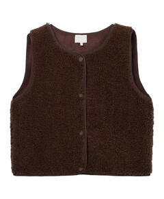 Meisjes bodywarmer bruin