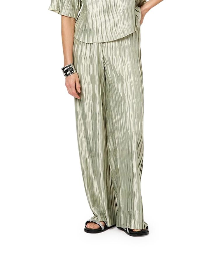Linium plissé broek groen