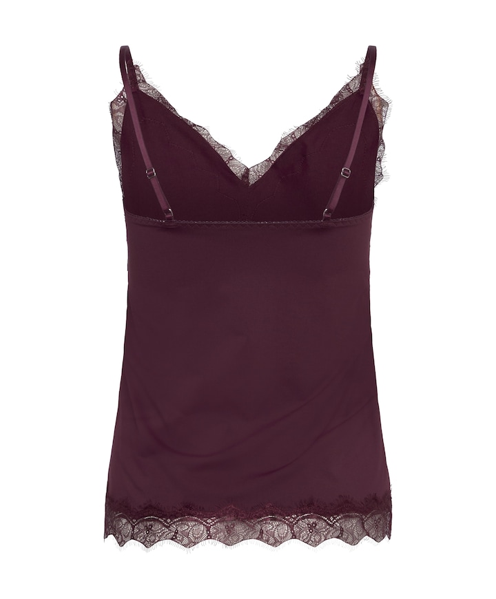 Dames top bordeaux
