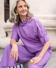 Dames blouse paars