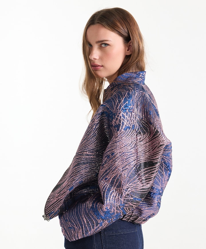 Dames jas blauw