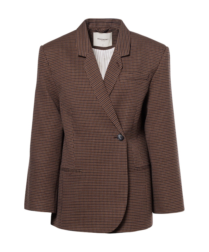 Dames blazer bruin