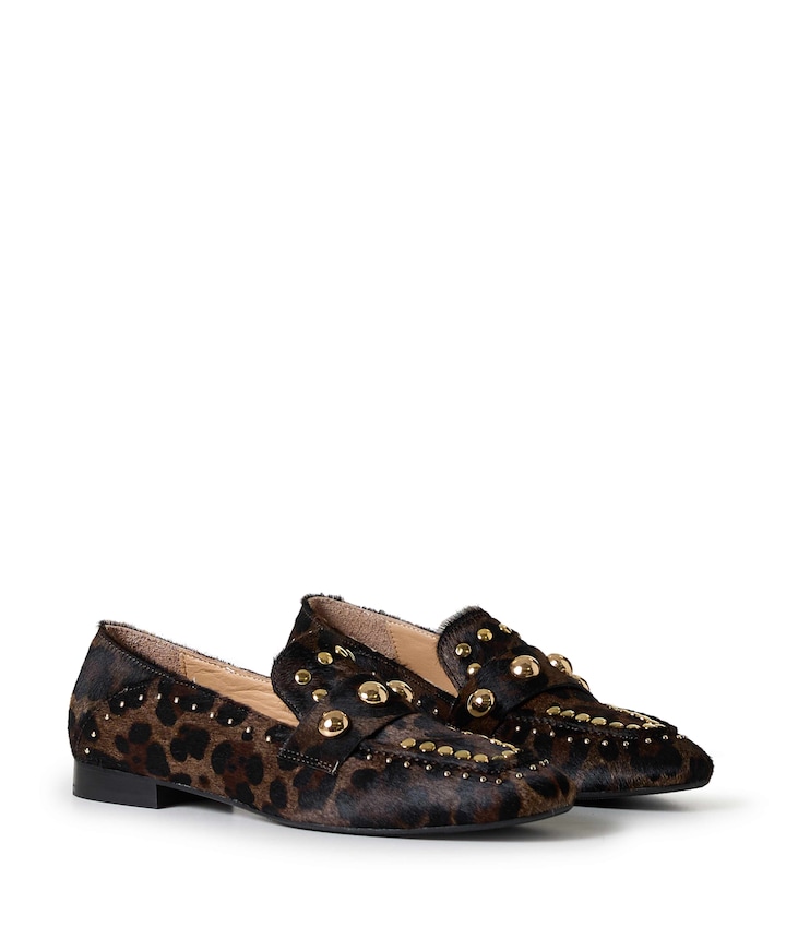 Aisha dames loafers bruin