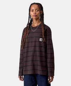 Dames longsleeve bruin