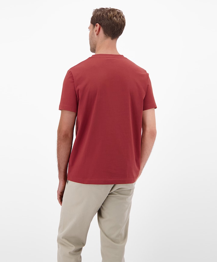 Heren t-shirt bordeaux