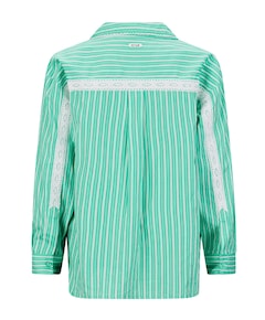 Meisjes blouse lange mouw groen