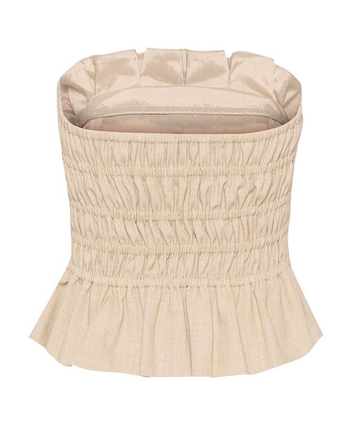Dames top beige
