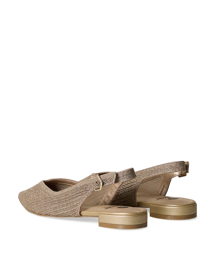 dames slingbacks goud