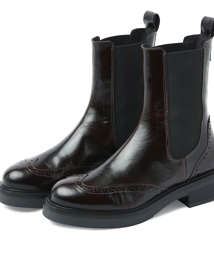 Lucia Gina dames enkellaarzen bruin