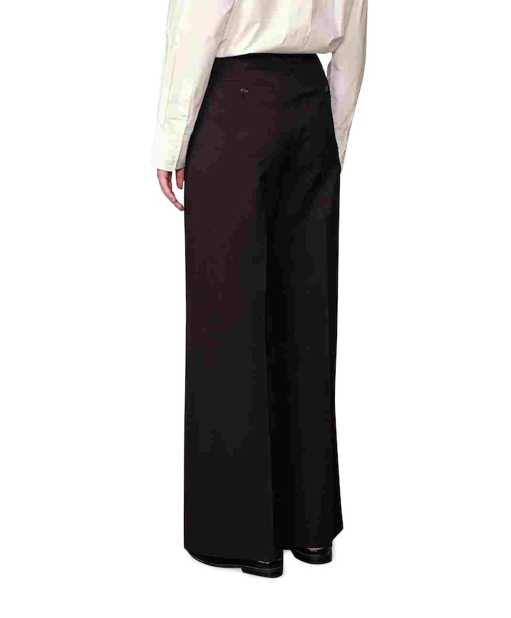 Felicia Midt Waist dames broek zwart