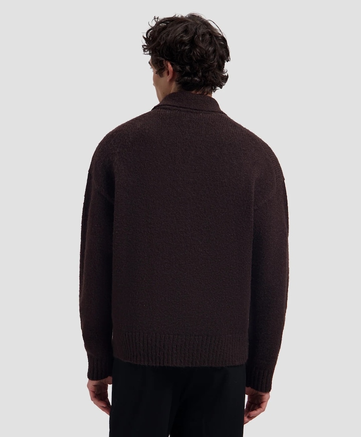 Heren polo bruin
